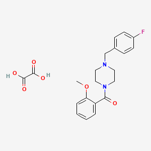 molecular formula C21H23FN2O6 B5117358 1-(4-fluorobenzyl)-4-(2-methoxybenzoyl)piperazine oxalate 