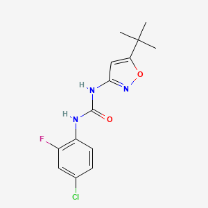 molecular formula C14H15ClFN3O2 B5117368 N-(5-tert-butyl-3-isoxazolyl)-N'-(4-chloro-2-fluorophenyl)urea 