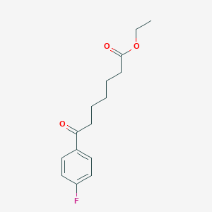 molecular formula C15H19FO3 B051174 7-(4-氟苯基)-7-氧代庚酸乙酯 CAS No. 122115-51-9