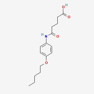 molecular formula C16H23NO4 B5117453 5-oxo-5-{[4-(pentyloxy)phenyl]amino}pentanoic acid 