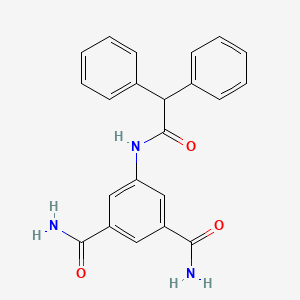 molecular formula C22H19N3O3 B5117461 5-[(diphenylacetyl)amino]isophthalamide 