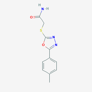 2-{[5-(4-Methylphenyl)-1,3,4-oxadiazol-2-yl]sulfanyl}acetamide