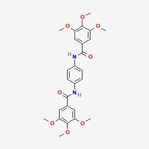 molecular formula C26H28N2O8 B5117499 N,N'-1,4-phenylenebis(3,4,5-trimethoxybenzamide) 
