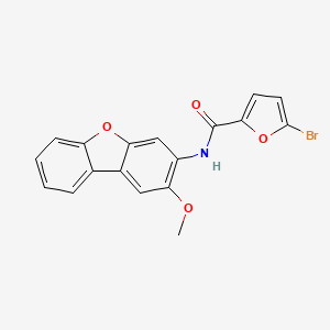 molecular formula C18H12BrNO4 B5117539 5-bromo-N-(2-methoxydibenzo[b,d]furan-3-yl)-2-furamide 