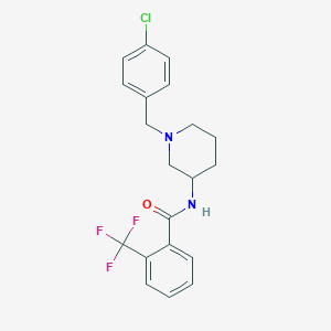 molecular formula C20H20ClF3N2O B5117543 N-[1-(4-chlorobenzyl)-3-piperidinyl]-2-(trifluoromethyl)benzamide 