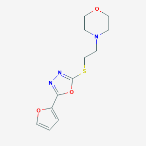 5-(2-Furyl)-1,3,4-oxadiazol-2-yl 2-(4-morpholinyl)ethyl sulfide