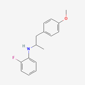 molecular formula C16H18FNO B5117582 (2-fluorophenyl)[2-(4-methoxyphenyl)-1-methylethyl]amine 