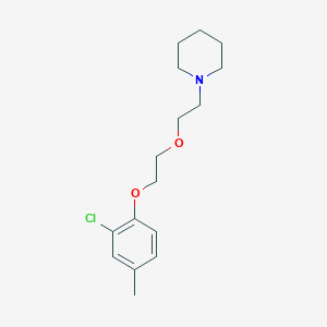molecular formula C16H24ClNO2 B5117588 1-{2-[2-(2-chloro-4-methylphenoxy)ethoxy]ethyl}piperidine 