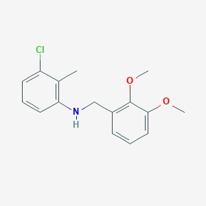 molecular formula C16H18ClNO2 B5117606 (3-chloro-2-methylphenyl)(2,3-dimethoxybenzyl)amine 