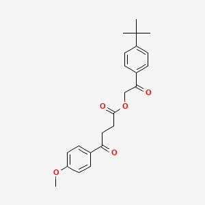 molecular formula C23H26O5 B5117611 2-(4-tert-butylphenyl)-2-oxoethyl 4-(4-methoxyphenyl)-4-oxobutanoate 