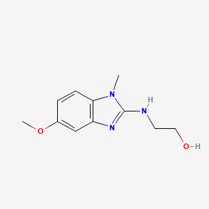 molecular formula C11H15N3O2 B5117650 2-[(5-methoxy-1-methyl-1H-benzimidazol-2-yl)amino]ethanol 