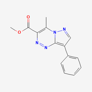 molecular formula C14H12N4O2 B5117678 methyl 4-methyl-8-phenylpyrazolo[5,1-c][1,2,4]triazine-3-carboxylate 