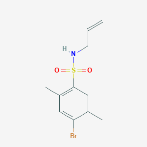 molecular formula C11H14BrNO2S B5117682 N-allyl-4-bromo-2,5-dimethylbenzenesulfonamide 