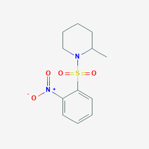 molecular formula C12H16N2O4S B5117696 2-methyl-1-[(2-nitrophenyl)sulfonyl]piperidine CAS No. 331256-12-3