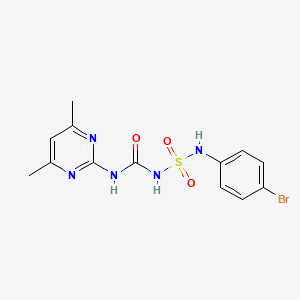 N-(4-bromophenyl)-N'-{[(4,6-dimethyl-2-pyrimidinyl)amino]carbonyl}sulfamide