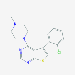 1-[5-(2-Chlorophenyl)thieno[2,3-d]pyrimidin-4-yl]-4-methylpiperazine