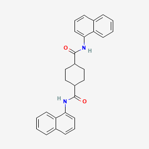 molecular formula C28H26N2O2 B5117756 N,N'-di-1-naphthyl-1,4-cyclohexanedicarboxamide 