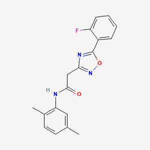 N-(2,5-dimethylphenyl)-2-[5-(2-fluorophenyl)-1,2,4-oxadiazol-3-yl]acetamide