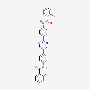 molecular formula C32H26N4O2 B5117792 N,N'-(2,5-pyrimidinediyldi-4,1-phenylene)bis(2-methylbenzamide) 