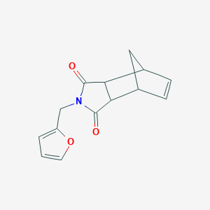 molecular formula C14H13NO3 B5117826 4-(2-furylmethyl)-4-azatricyclo[5.2.1.0~2,6~]dec-8-ene-3,5-dione 