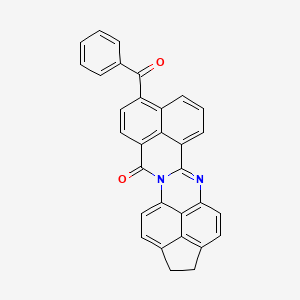molecular formula C31H18N2O2 B5117865 9-benzoyl-1,2-dihydro-12H-benzo[4,5]isoquino[2,1-a]cyclopenta[gh]perimidin-12-one 