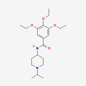molecular formula C21H34N2O4 B5117882 3,4,5-triethoxy-N-(1-isopropyl-4-piperidinyl)benzamide 