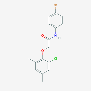 N-(4-bromophenyl)-2-(2-chloro-4,6-dimethylphenoxy)acetamide