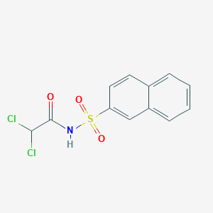 molecular formula C12H9Cl2NO3S B5117899 2,2-dichloro-N-(2-naphthylsulfonyl)acetamide 