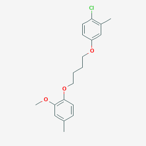 molecular formula C19H23ClO3 B5117907 1-chloro-4-[4-(2-methoxy-4-methylphenoxy)butoxy]-2-methylbenzene 