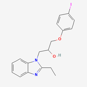 molecular formula C18H19IN2O2 B5117921 1-(2-ethyl-1H-benzimidazol-1-yl)-3-(4-iodophenoxy)-2-propanol 