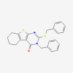 molecular formula C24H22N2OS2 B5117939 3-benzyl-2-(benzylthio)-5,6,7,8-tetrahydro[1]benzothieno[2,3-d]pyrimidin-4(3H)-one 