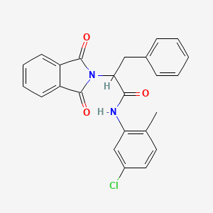 molecular formula C24H19ClN2O3 B5117999 N-(5-chloro-2-methylphenyl)-2-(1,3-dioxo-1,3-dihydro-2H-isoindol-2-yl)-3-phenylpropanamide CAS No. 5765-73-1