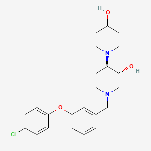 molecular formula C23H29ClN2O3 B5118024 (3'R*,4'R*)-1'-[3-(4-chlorophenoxy)benzyl]-1,4'-bipiperidine-3',4-diol 