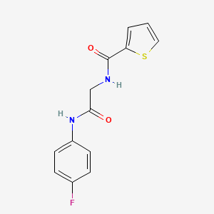molecular formula C13H11FN2O2S B5118029 N-{2-[(4-fluorophenyl)amino]-2-oxoethyl}-2-thiophenecarboxamide 