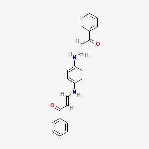 3,3'-(1,4-phenylenediimino)bis(1-phenyl-2-propen-1-one)