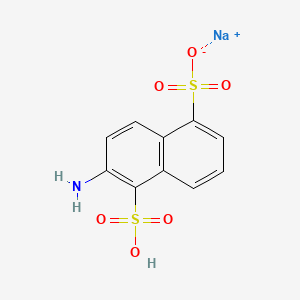 molecular formula C10H8NNaO6S2 B5118102 sodium 6-amino-5-sulfo-1-naphthalenesulfonate 
