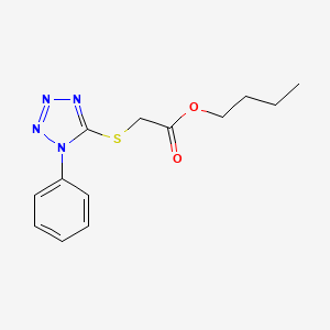 butyl [(1-phenyl-1H-tetrazol-5-yl)thio]acetate