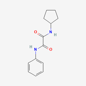 molecular formula C13H16N2O2 B5118121 N-cyclopentyl-N'-phenylethanediamide 