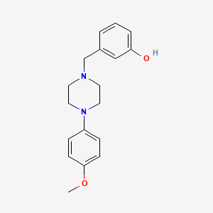 molecular formula C18H22N2O2 B5118126 3-{[4-(4-methoxyphenyl)-1-piperazinyl]methyl}phenol 