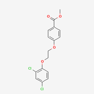 molecular formula C16H14Cl2O4 B5118131 methyl 4-[2-(2,4-dichlorophenoxy)ethoxy]benzoate 