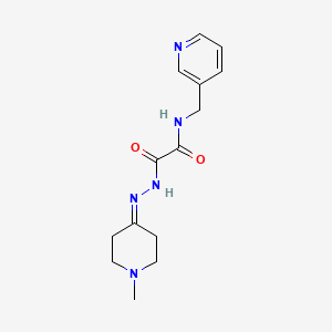 2-[2-(1-methyl-4-piperidinylidene)hydrazino]-2-oxo-N-(3-pyridinylmethyl)acetamide