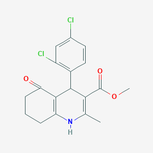 molecular formula C18H17Cl2NO3 B5118157 methyl 4-(2,4-dichlorophenyl)-2-methyl-5-oxo-1,4,5,6,7,8-hexahydro-3-quinolinecarboxylate 