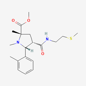 molecular formula C19H28N2O3S B5118163 methyl (2S*,4S*,5R*)-1,2-dimethyl-5-(2-methylphenyl)-4-({[2-(methylthio)ethyl]amino}carbonyl)-2-pyrrolidinecarboxylate 