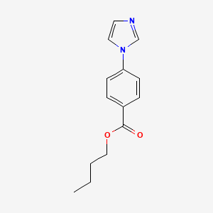 molecular formula C14H16N2O2 B5118226 butyl 4-(1H-imidazol-1-yl)benzoate 