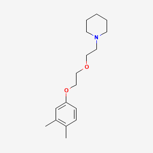 molecular formula C17H27NO2 B5118244 1-{2-[2-(3,4-dimethylphenoxy)ethoxy]ethyl}piperidine 