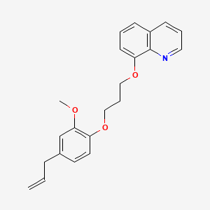 molecular formula C22H23NO3 B5118250 8-[3-(4-allyl-2-methoxyphenoxy)propoxy]quinoline 