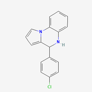 molecular formula C17H13ClN2 B5118308 4-(4-chlorophenyl)-4,5-dihydropyrrolo[1,2-a]quinoxaline 