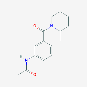 molecular formula C15H20N2O2 B5118363 N-{3-[(2-methyl-1-piperidinyl)carbonyl]phenyl}acetamide 