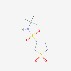 molecular formula C8H17NO4S2 B5118366 N-(tert-butyl)tetrahydro-3-thiophenesulfonamide 1,1-dioxide 