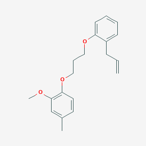 molecular formula C20H24O3 B5118375 1-[3-(2-allylphenoxy)propoxy]-2-methoxy-4-methylbenzene 